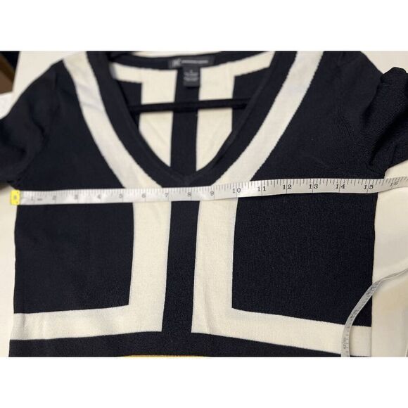 INC International Concepts Formal Womens Long Sleeve Bodycon Dress Striped Small - Picture 3 of 7